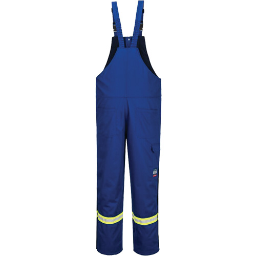 Bizflame&reg; 88/12 Insulated Bib Pants, Cotton/Nylon, Small, Blue M & M Nord Ouest Inc