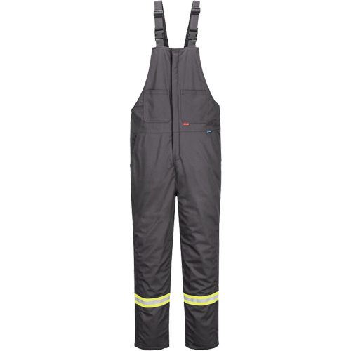 Bizflame&reg; 88/12 Insulated Bib Pants, Cotton/Nylon, Medium (Tall), Grey M & M Nord Ouest Inc