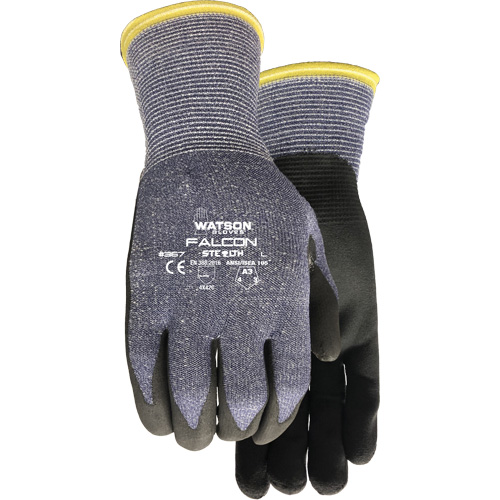 Gants r&eacute;sistant &agrave; la coupe Stealth Falcon 367, Taille Petit, Calibre 15, Rev&ecirc;tement Mousse de nitrile, Enveloppe en Fibre de verre/PEHP/Nylon/Spandex, ASTM ANSI niveau A3/EN 388 niveau C M & M Nord Ouest Inc