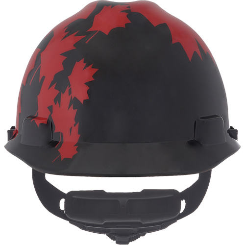 Casque sp&eacute;cialis&eacute; V-Gard, Suspension Rochet, Noir/Rouge M & M Nord Ouest Inc