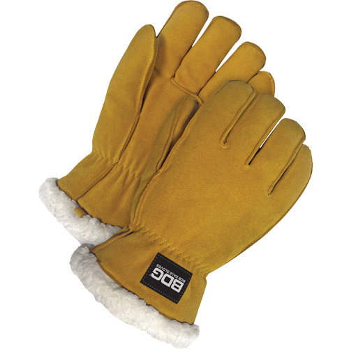Gants de conducteur, T-Grand, Paume en Cuir de daim refendu, Tissu-laine M & M Nord Ouest Inc