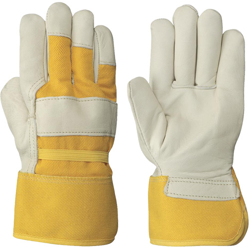 Women's Insulated Cow Grain Gloves, One Size, Grain Cowhide Palm, Fleece Inner Lining M & M Nord Ouest Inc