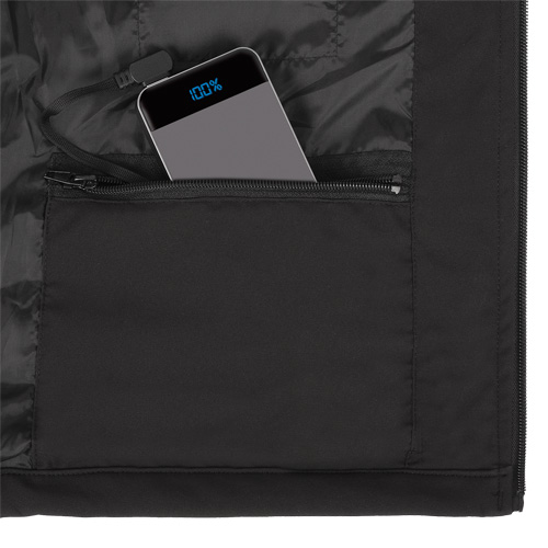 Heated Soft-Shell Jacket, Men's, Small, Black M & M Nord Ouest Inc