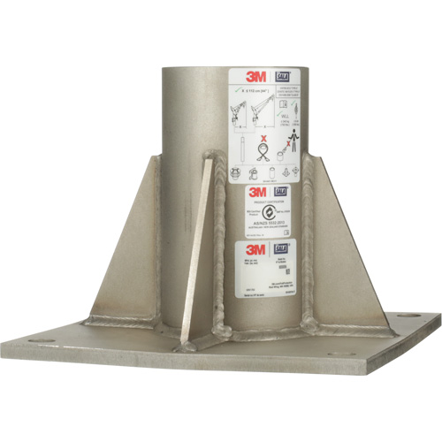 DBI-SALA&reg; Confined Space Floor Mount High Capacity Davit Mast Base, Stainless Steel M & M Nord Ouest Inc