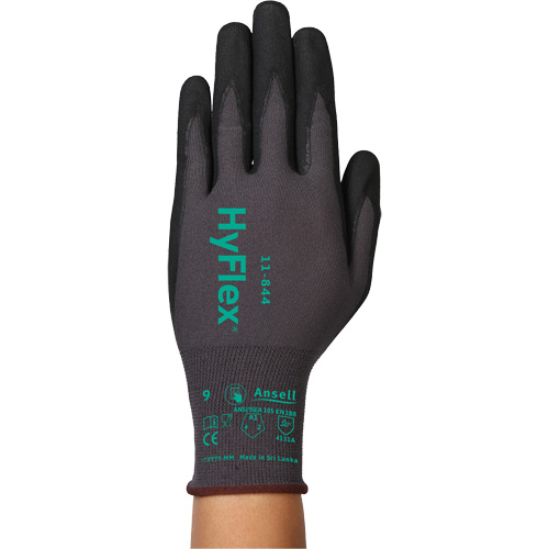 Gants Hyflex 11-844, Taille 5/2T-petit, Calibre 15, Rev&ecirc;tement Mousse de nitrile, Enveloppe en Nylon/Spandex, ASTM ANSI niveau A1/EN 388 niveau 1/EN 388 niveau A M & M Nord Ouest Inc