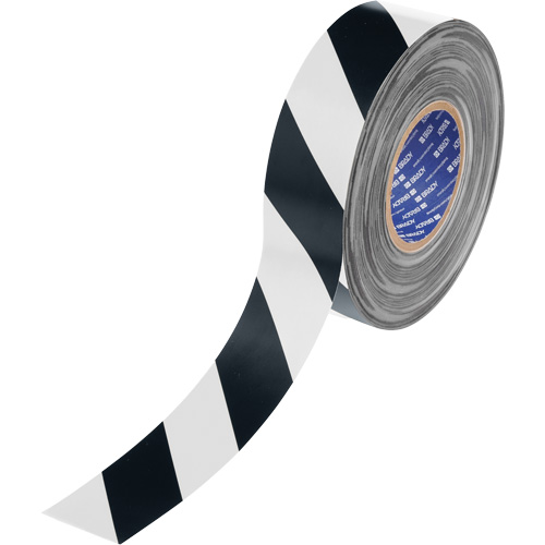 Ruban de marquage pour plancher ToughStripe Max, 2" x 100', Polyester, Noir et blanc M & M Nord Ouest Inc