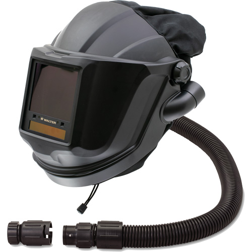 MAXSHIELD&reg; Supplied Air Respirator Shield & Flip-Front Welding with ADF Lens & Control Valve, Universal, Facepiece M & M Nord Ouest Inc