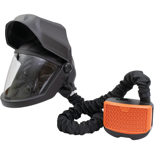 Visi&egrave;re rabattable PEAKAIR DEFENDER & ensemble de souffleur X90VX, Respirateur &agrave; masque/Masque de soudage, Pile Lithium-ion M & M Nord Ouest Inc