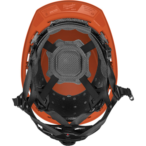 Casque de s&eacute;curit&eacute; &agrave; bordure avant BOLT, R&eacute;pond aux normes CSA type 2, Suspension Rochet, Non ventil&eacute; M & M Nord Ouest Inc