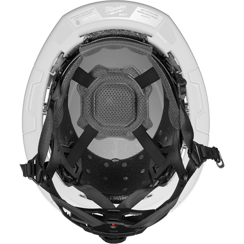 Casque de s&eacute;curit&eacute; BOLT &agrave; rebord complet, suspension &agrave; 4 points, Suspension Rochet, CSA type 2 M & M Nord Ouest Inc