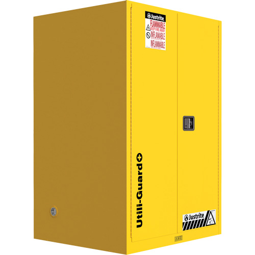Armoire de s&eacute;curit&eacute; pour produits inflammables Utili-Guard+, 45 gal., 2 Porte(s), 43" La x 65" h x 22" p M & M Nord Ouest Inc