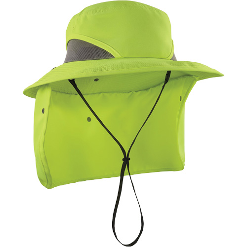 Chapeau de garde forestier 8934 Chill-Its avec prot&egrave;ge-nuque, grand/tr&egrave;s-grand, Lime haute visibilit&eacute; M & M Nord Ouest Inc