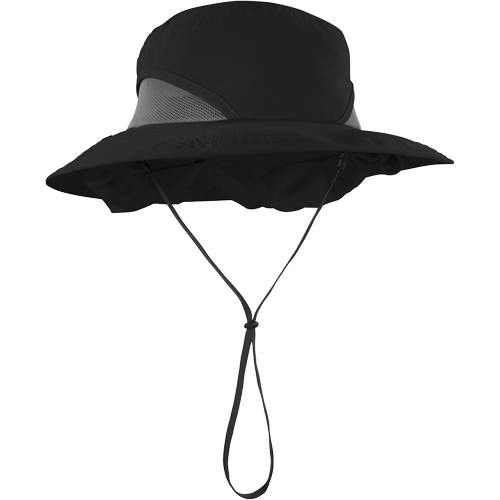 Chapeau de garde forestier 8934 Chill-Its avec prot&egrave;ge-nuque, grand/ T-grand, Noir M & M Nord Ouest Inc