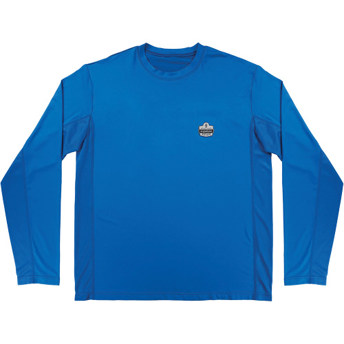 Chemise de refroidissement &agrave; manches longues avec protection solaire et UV Chill-Its 6689, Bleu, Petit M & M Nord Ouest Inc