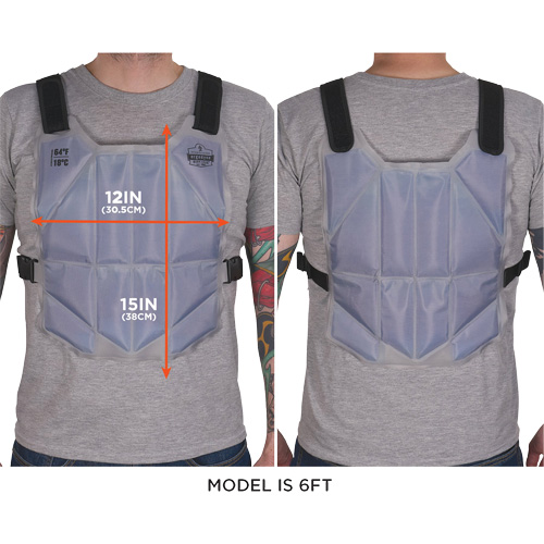 Chill-Its 6210 Phase Change Cooling Vest, One Size, Blue M & M Nord Ouest Inc