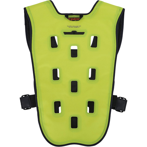 Chill-Its 6685 Dry Evaporative Cooling Vest with Zipper Closure, Large/X-Large, High Visibility Lime-Yellow M & M Nord Ouest Inc