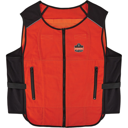 Chill-Its 6260 Lightweight Phase Change Cooling Vest with Rechargeable Packs, Large/X-Large, Orange M & M Nord Ouest Inc