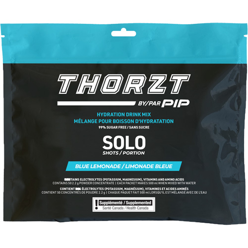 THORZT Sugar-Free Solo Shot Hydration Drink Mix, Single Serve, Blue Lemonade M & M Nord Ouest Inc