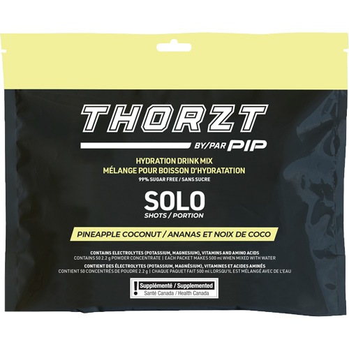 THORZT Sugar-Free Solo Shot Hydration Drink Mix, Single Serve, Pineapple-Coconut M & M Nord Ouest Inc