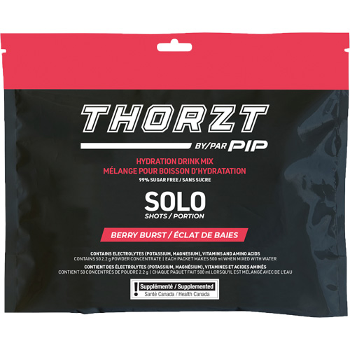 THORZT Sugar-Free Solo Shot Hydration Drink Mix, Single Serve, Berry Burst M & M Nord Ouest Inc
