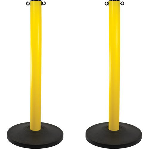 Montant industriel, Hauteur de 37", Jaune M & M Nord Ouest Inc