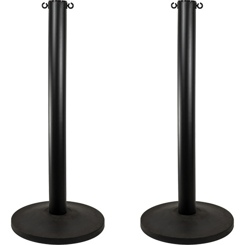 Industrial Stanchion, 37" High, Black M & M Nord Ouest Inc