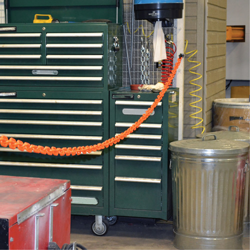 Magnetic Chain Barrier Warehouse Kit, Orange M & M Nord Ouest Inc