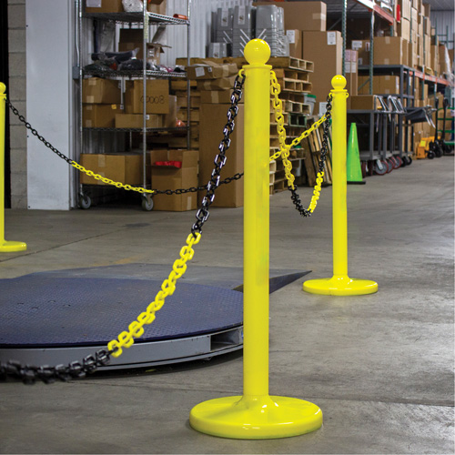 Chaîne de barri&egrave;re en plastique &agrave; deux couleurs, Vert/Blanc M & M Nord Ouest Inc