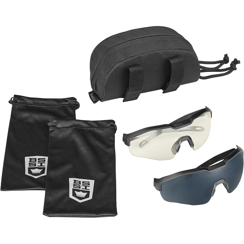 MY6 Safety Glasse Eyeshield Kit, Clear/Smoke Lens, Anti-Fog/Anti-Scratch, ANSI Z87+ M & M Nord Ouest Inc