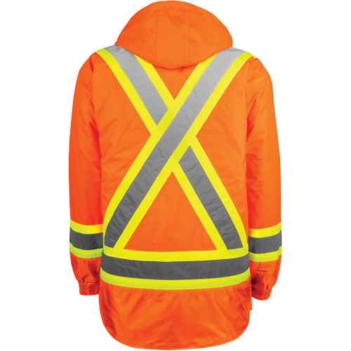 High-Visibility 7-in-1 Jacket, Polyester, High Visibility Orange, 3X-Large M & M Nord Ouest Inc