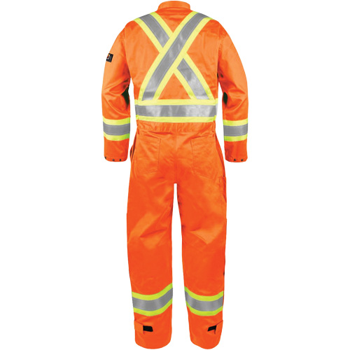 High-Visibility Fire-Resistant Coveralls, Size X-Large, Orange M & M Nord Ouest Inc