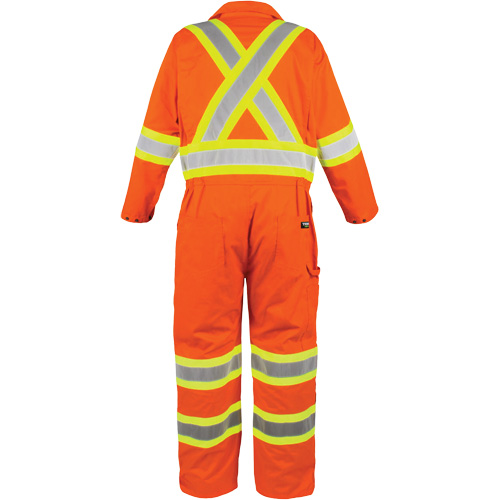Combinaison non doubl&eacute;e haute visibilit&eacute;, 3T-Grand, Orange haute visibilit&eacute; M & M Nord Ouest Inc