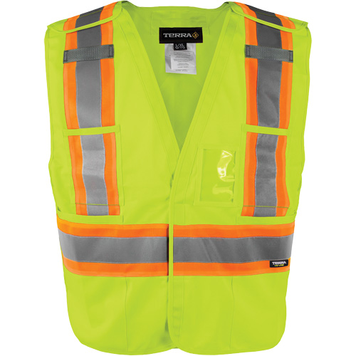 High-Visibility 5-Point Tear Away Vest, High Visibility Orange, 2X-Large/3X-Large, Polyester M & M Nord Ouest Inc