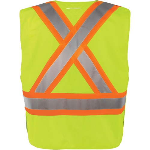 High-Visibility 5-Point Tear Away Vest, High Visibility Orange, 2X-Large/3X-Large, Polyester M & M Nord Ouest Inc