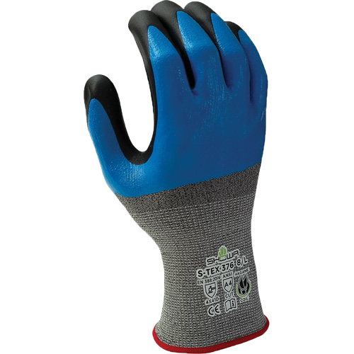 Gants r&eacute;sistant &agrave; la coupe 376, 10/2T-Grand, R&ecirc;vetement Nitrile/Mousse de nitrile, Calibre 13, Enveloppe en Polyester/Acier inoxydable M & M Nord Ouest Inc