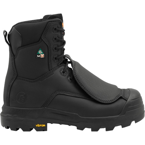 Bottes de travail Vulcan avec protecteur m&eacute;tatarsien &agrave; l'ext&eacute;rieur, Cuir, Taille 8, Imperm&eacute;able M & M Nord Ouest Inc