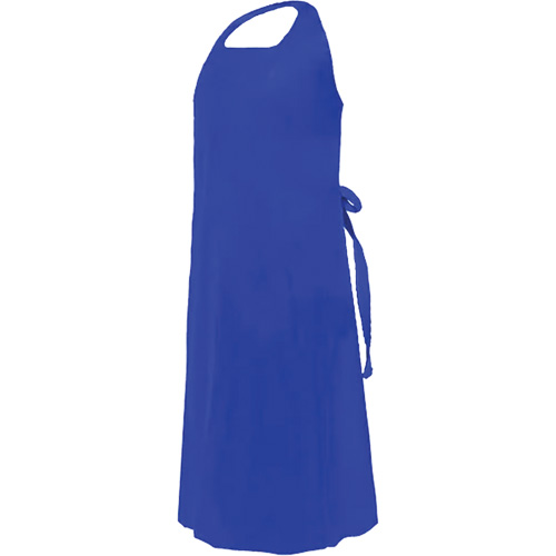 Tablier CoverMe avec encolure d&eacute;coup&eacute;e, Polyur&eacute;thane, 45" lo x 35" la, Bleu M & M Nord Ouest Inc