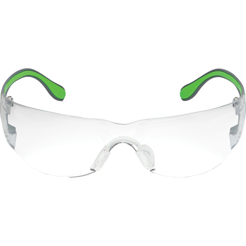 Lunettes de s&eacute;curit&eacute; gris/vert Adapt Lite, Lentille Transparent, Antibu&eacute;e/Anti-&eacute;gratignures, ANSI Z87+/R&eacute;pond ou surpasse la norme CSA Z94.3 M & M Nord Ouest Inc