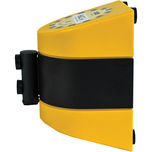 Syst&egrave;me de barri&egrave;re de s&eacute;curit&eacute; HAZLOK, Plastique, Fixation magn&eacute;tique, 30', Ruban Noir et jaune M & M Nord Ouest Inc