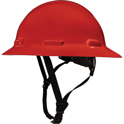 Casque de s&eacute;curit&eacute; &agrave; bordure compl&egrave;te LIDGUARD avec mentonni&egrave;re, R&eacute;pond aux normes CSA type 1, Suspension Rochet, Ventil&eacute; M & M Nord Ouest Inc