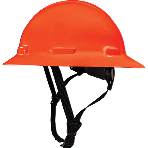 Casque de s&eacute;curit&eacute; &agrave; bordure compl&egrave;te LIDGUARD avec mentonni&egrave;re, R&eacute;pond aux normes CSA type 2, Suspension Rochet, Ventil&eacute; M & M Nord Ouest Inc