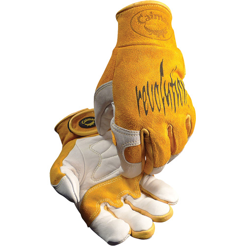 Caiman&reg; Premium TIG/MIG Welder's Gloves with Hook & Loop Closure, Split Cowhide, Size Large M & M Nord Ouest Inc
