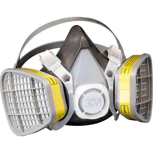 Respirateur pour vapeurs organiques/gaz acide, &eacute;lastom&egrave;re/Thermoplastique, Grand M & M Nord Ouest Inc