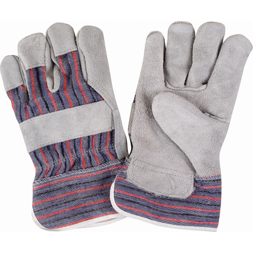 Rugged Fitters Gloves, Large, Split Cowhide Palm, Cotton Inner Lining M & M Nord Ouest Inc