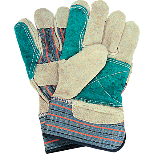 Double-Palm Fitters Gloves, Large, Split Cowhide Palm, Cotton Inner Lining M & M Nord Ouest Inc