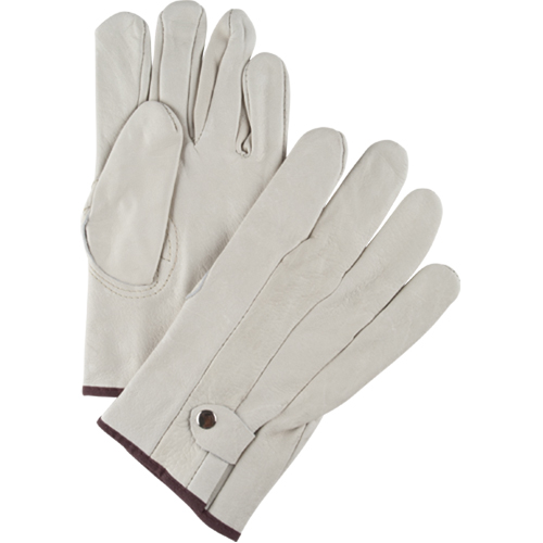 Standard-Duty Ropers Gloves, Large, Grain Cowhide Palm M & M Nord Ouest Inc