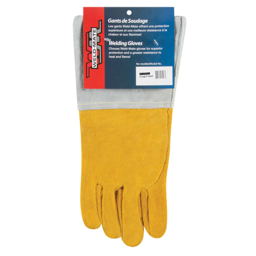 Gants de soudage TIG &agrave; ajustement sup&eacute;rieur, Cuir de daim refendu, Taille T-Grand M & M Nord Ouest Inc