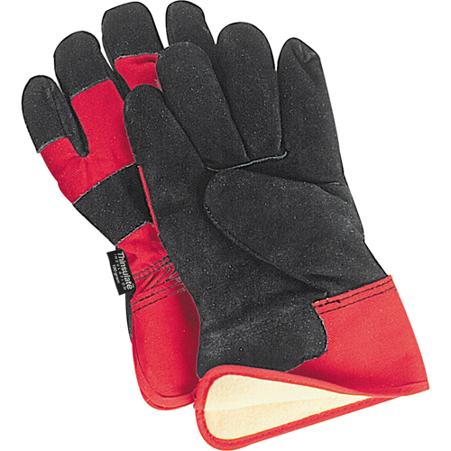 Gants d'ajusteur doubl&eacute;s pour l'hiver &agrave; chaleur sup&eacute;rieure, Grand, Paume en Cuir de vache refendu, Doublure en Thinsulate M & M Nord Ouest Inc