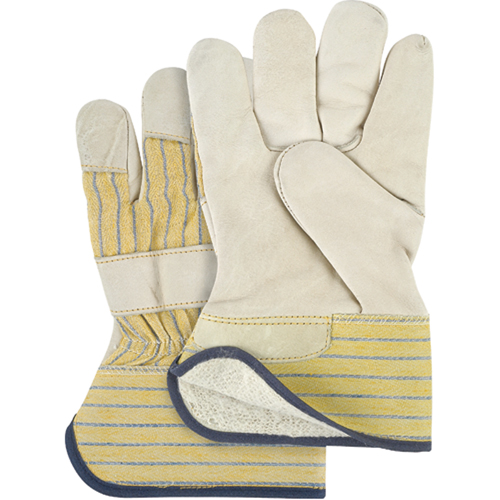 Abrasion-Resistant Winter-Lined Fitters Gloves, Ladies, Grain Cowhide Palm, Cotton Fleece Inner Lining M & M Nord Ouest Inc