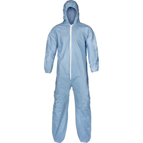 Pyrolon&reg; Plus 2 FR Coveralls, Small, Blue, FR Treated Fabric M & M Nord Ouest Inc